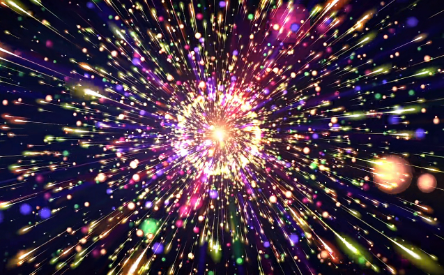 粒子星空视频素材