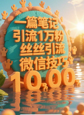 一篇笔记引流1万粉并引流微信技巧