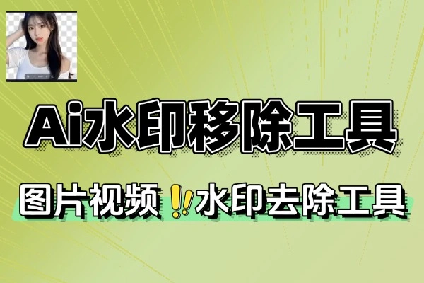一键视频图片去水印工具Ai水印移除工具