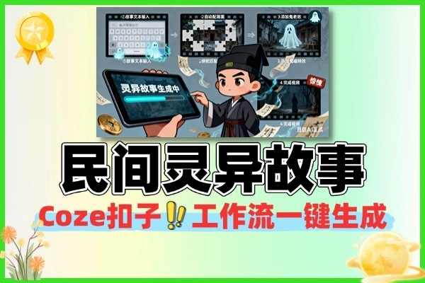 工作流一键生成民间灵异故事视频