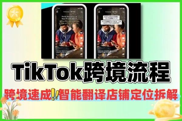 TikTok跨境速成智能翻译店铺定位流程拆解