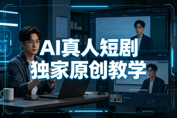 AI真人短剧独家原创教学新手也能快速上手变现