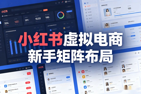 小红书虚拟电商新手矩阵布局