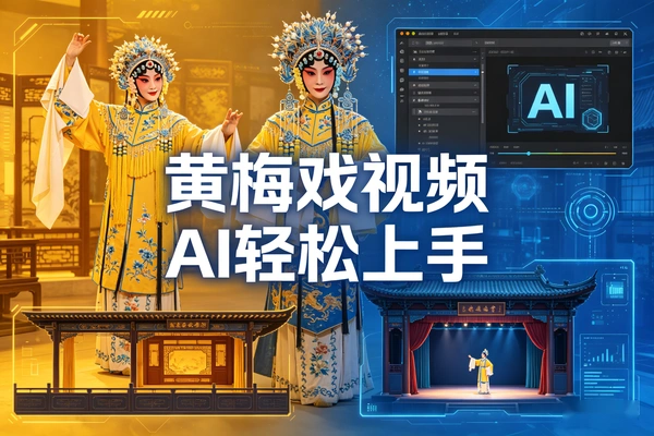 AI制作黄梅戏视频新手也能轻松上手